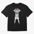 Lionel Messi Oversized T-Shirt Make the Season About Global Football Passion for FIFA World Cup 2026 USA Canada Mexico, Featuring Messi, CR7 and Mbappe, Argentina, France and Brazil, Championship Spirit, Famous Goals, Roaring Crowds and
