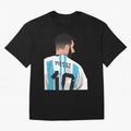 Messi Oversized T-Shirt Stand Out with Spirit from FIFA World Cup 2026 Group Stage Capturing Messi, Portugal, Spain and Germany Energy, Vintage Soccer Flavor, Modern Football Stars, National Flags and Final Night Emotion; Perfect for Fans,