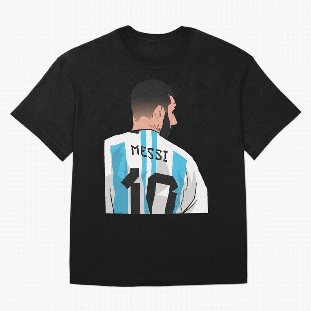 Messi Oversized T-Shirt Stand Out with Spirit from FIFA World Cup 2026 Group Stage Capturing Messi, Portugal, Spain and Germany Energy, Vintage Soccer Flavor, Modern Football Stars, National Flags and Final Night Emotion; Perfect for Fans,