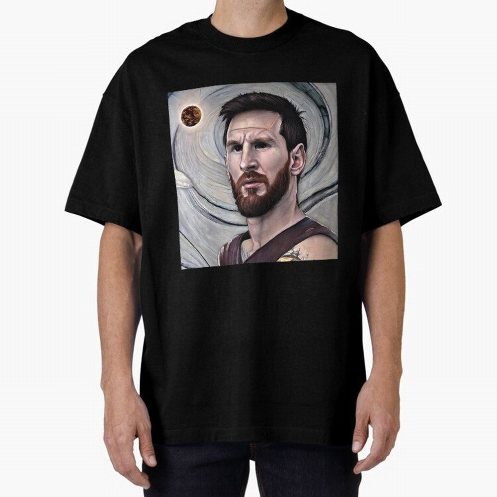 Brown Messi Classic T-Shirt Stand with Global Football Passion for FIFA World Cup 2026 Group Stage, Inspired by Messi, CR7 and Mbappe, Portugal, Football Festival Excitement, Trophy Ambitions, Country Rivalries and Star Player Buzz; Ideal for