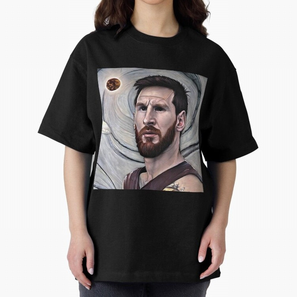 Brown Messi Classic T-Shirt Stand with Global Football Passion for FIFA World Cup 2026 Group Stage, Inspired by Messi, CR7 and Mbappe, Portugal, Football Festival Excitement, Trophy Ambitions, Country Rivalries and Star Player Buzz; Ideal for