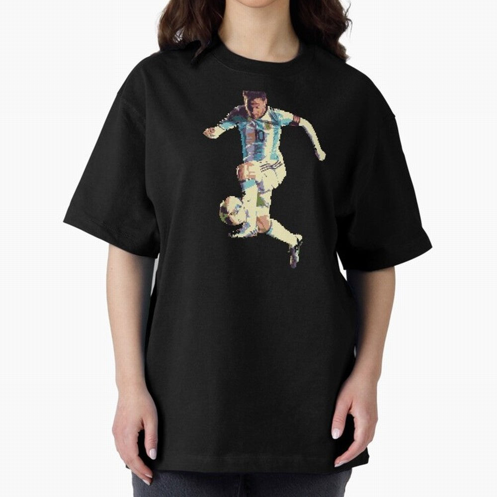 Lionel Messi Oversized T-Shirt Mark FIFA World Cup 2026 USA Canada Mexico Spirit, Driven by Argentina, Messi, Neymar and Mbappe, Game Day Rituals, Football Legends, Country Pride and the Road to the Final; Perfect for People Who Love Argentina,