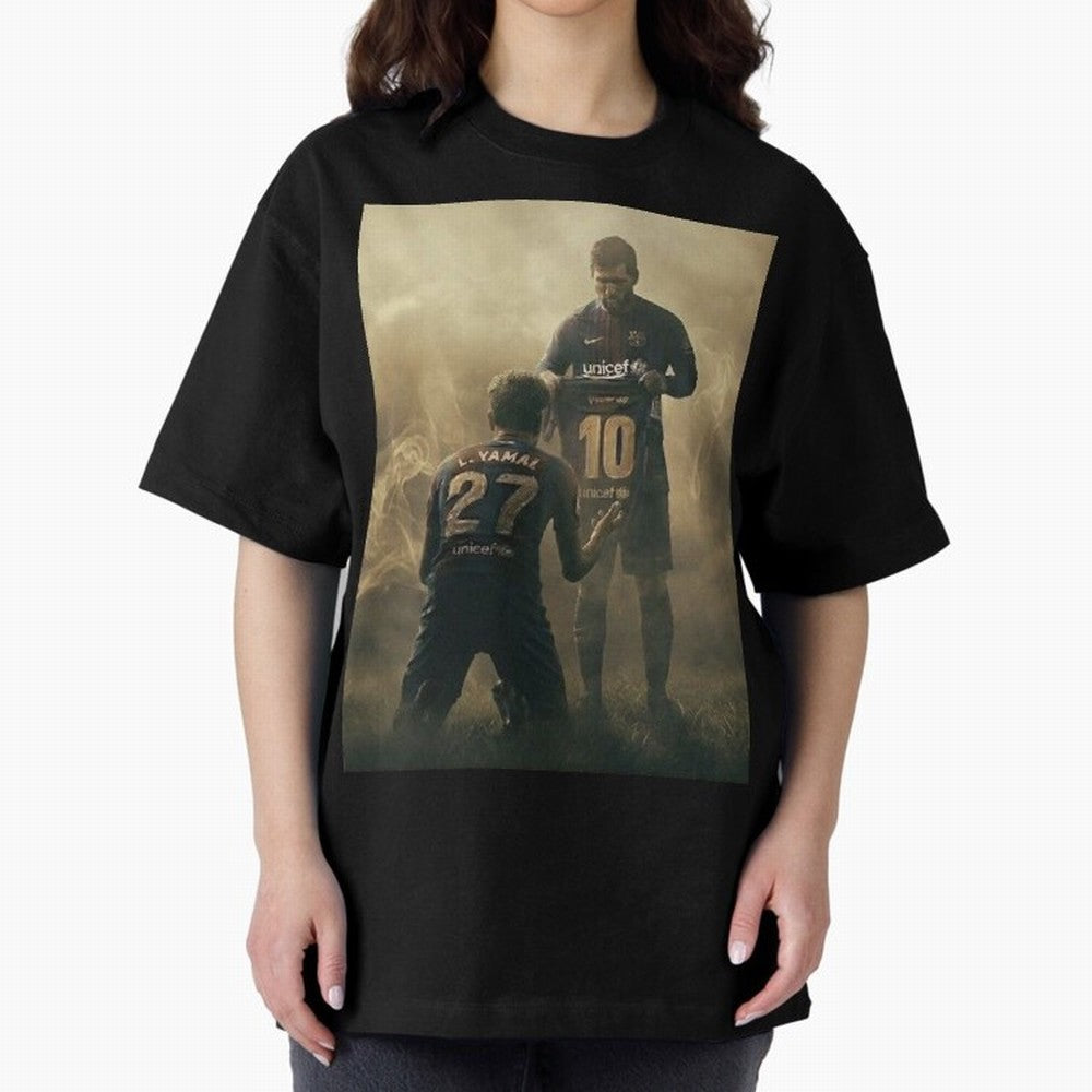 messi giving kamin yamal his shirt iconic design Classic T-Shirt Turn Football Passion into FIFA World Cup 2026 Group Stage Spirit, Inspired by France, Cristiano Ronaldo, Haaland and CR7, Sports Nostalgia, International Competition, Famous Players