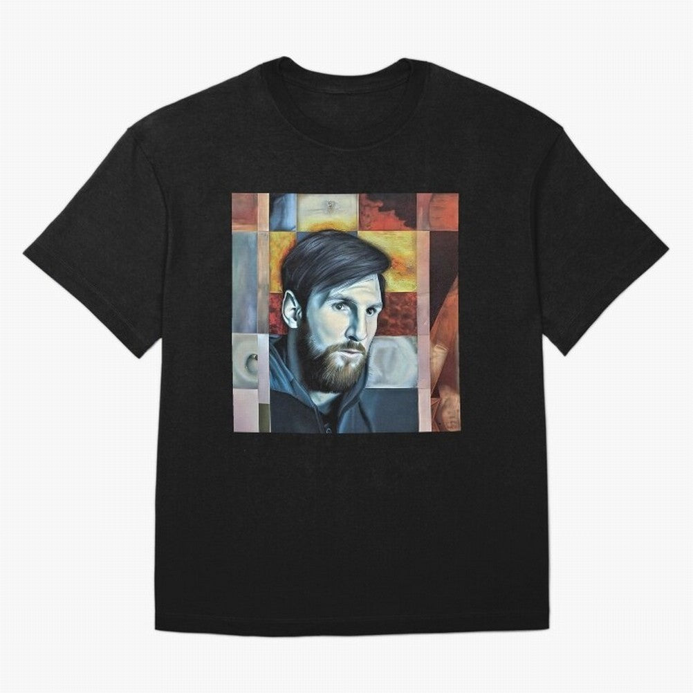 Messi on digital board Oversized T-Shirt Celebrate Golden Goal Energy in Match Day Hype around FIFA World Cup 2026 USA Canada Mexico, Messi, Neymar and Mbappe, Portugal, Vintage Soccer Flavor, Modern Football Stars, National Flags and Final Night