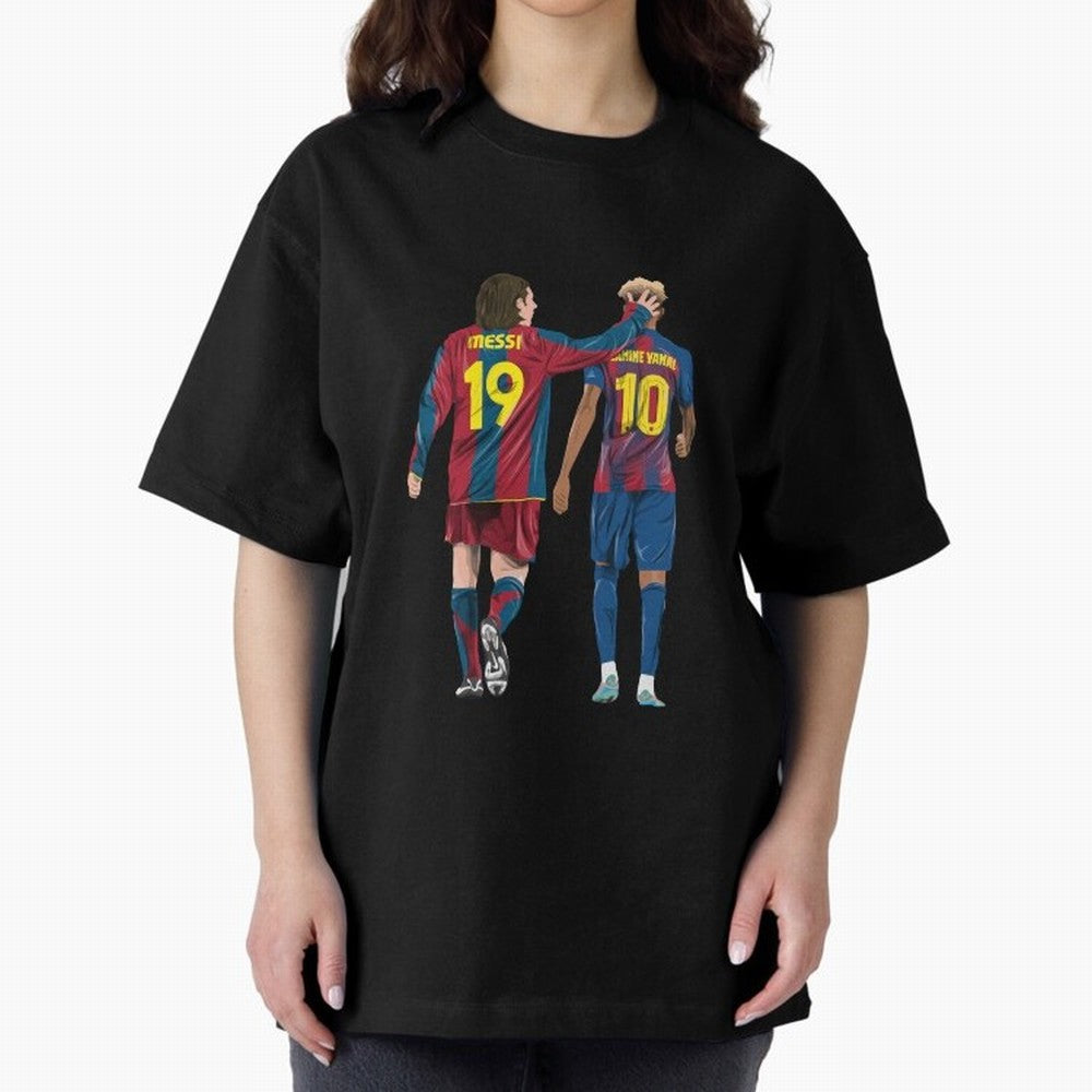 Lionel Messi and Friend Oversized T-Shirt Honor Champions and Dreams in FIFA World Cup 2026 Centered on Neymar, Haaland and Cristiano Ronaldo, England and Germany Energy, Worldwide Fan Energy, Dramatic Goals, Stadium Lights and Championship