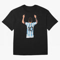 Lionel Messi Oversized T-Shirt Bring Stadium Energy to Match Day Hype around FIFA World Cup 2026, Mbappe, Portugal, Worldwide Fan Energy, Dramatic Goals, Stadium Lights and Championship Celebrations; Ideal for Passionate Fans Who Love Underdog