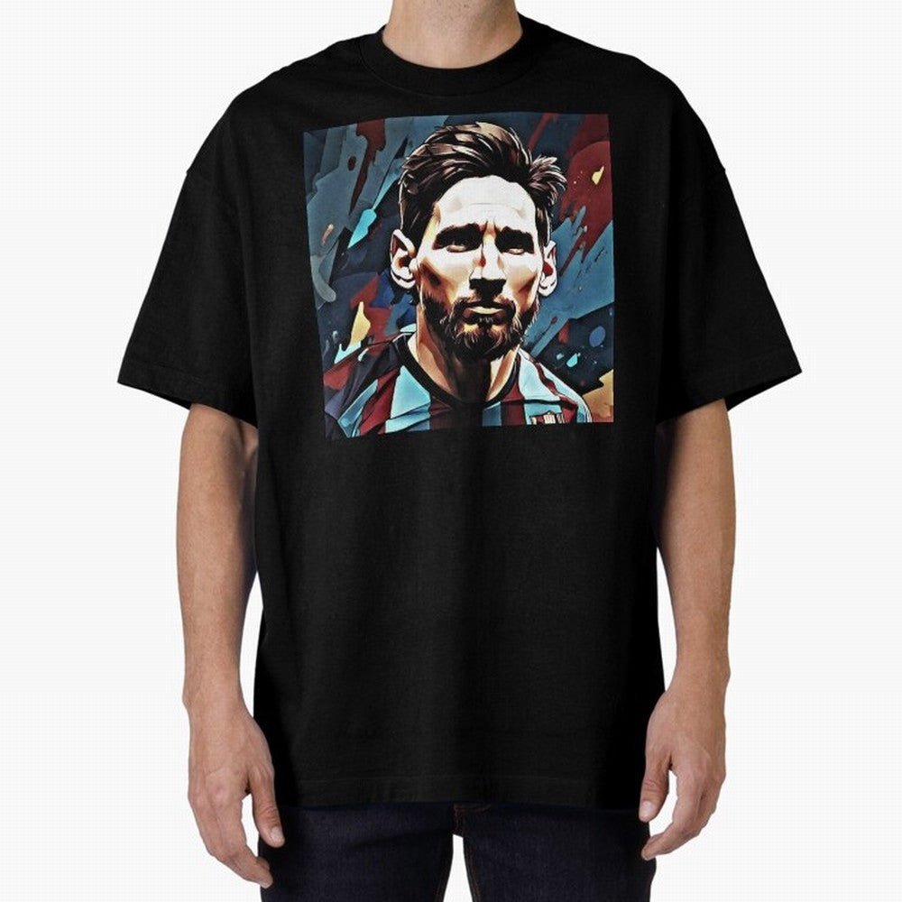 The King Leo Messi Legend Oversized T-Shirt Celebrate Golden Goal Energy in Match Day Hype around FIFA World Cup 2026, Haaland, Brazil, Portugal and Argentina, Goal Celebration Energy, Supporter Heritage, Football Icons and Worldwide Tournament