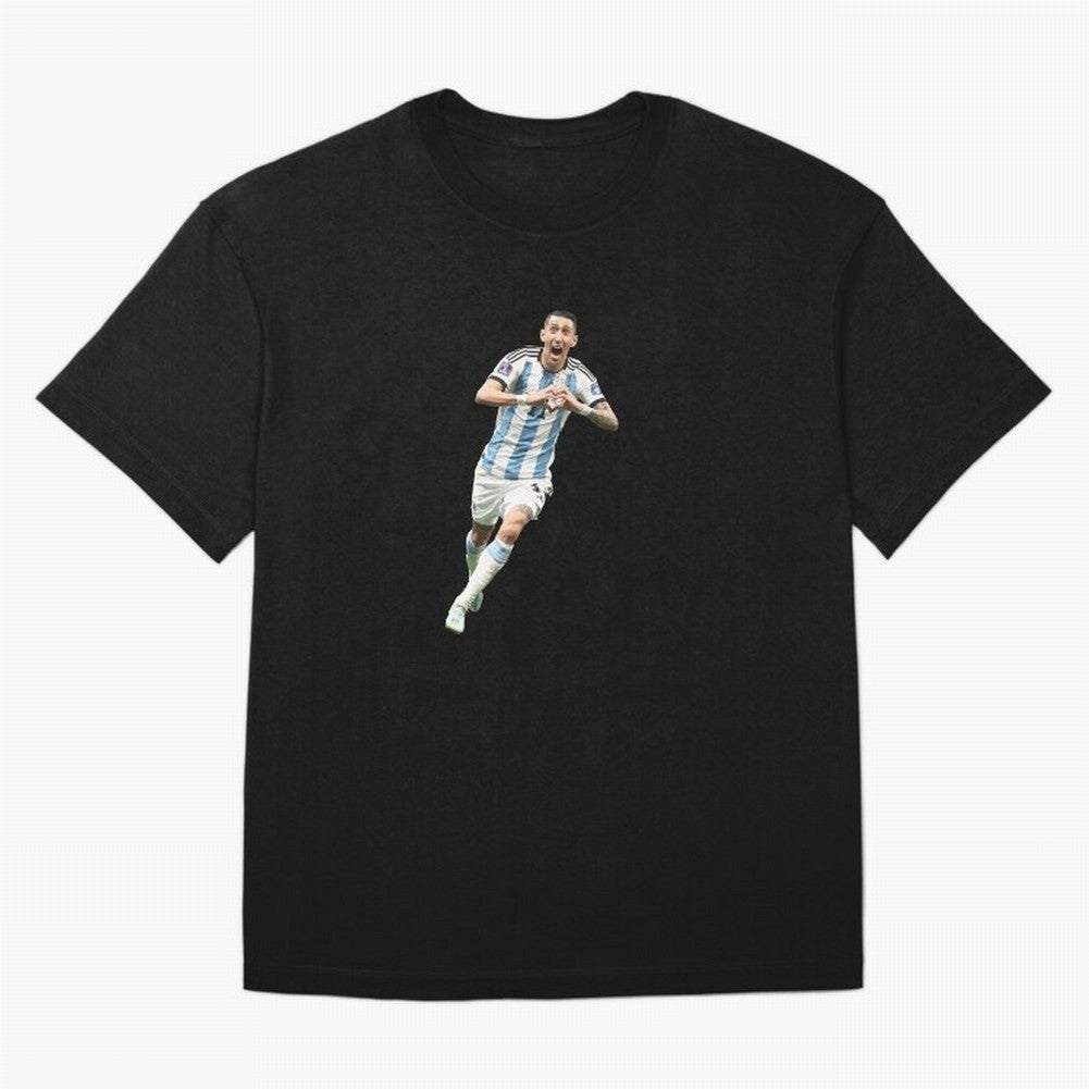 Angel Di Maria Oversized T-Shirt Bring Bold Fan Energy to FIFA World Cup 2026 Group Stage Capturing Cristiano Ronaldo, Brazil, Portugal and Argentina Energy, Vintage Soccer Flavor, Modern Football Stars, National Flags and Final Night Emotion;