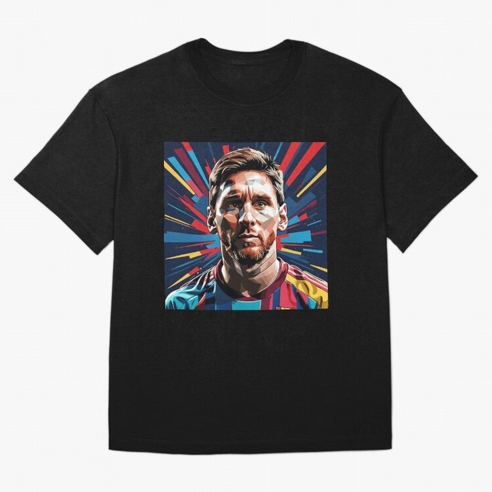 Lionel Messi Pop-Art Portrait Oversized T-Shirt Bring Global Tournament Vibes to Match Day Hype around FIFA World Cup 2026, CR7 and Messi, Brazil, Match Day Excitement, Supporter Culture, Golden Goals and Global Football Passion; Made for Die Hard