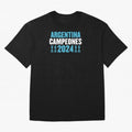 Argentina Campeones 2024 Oversized T-Shirt Celebrate the Magic of FIFA World Cup 2026 USA Canada Mexico Centered on Messi, France Energy, Match Day Excitement, Supporter Culture, Golden Goals and Global Football Passion; Perfect for Supporters Who