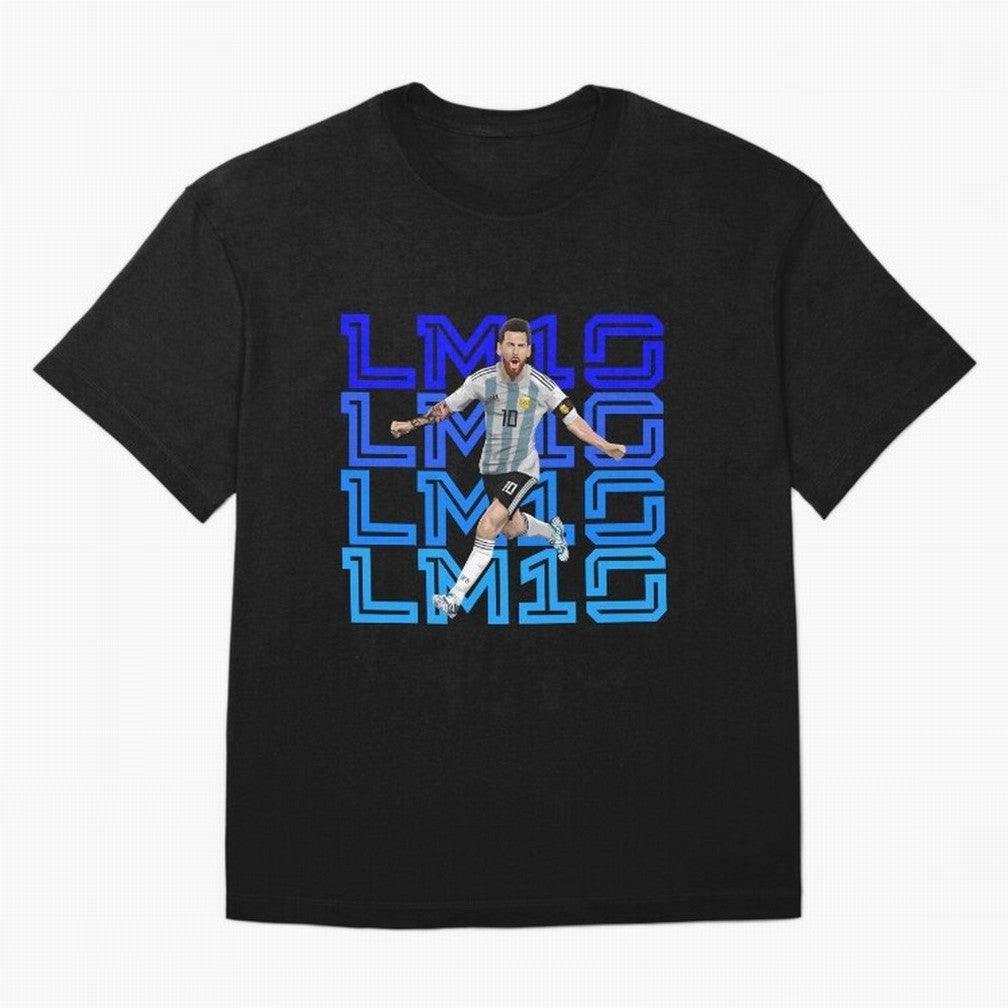 Lionel Messi 10 Oversized T-Shirt Celebrate the Next Chapter of FIFA World Cup 2026 for Fans of Haaland and England, France and Netherlands, Bringing Championship Spirit, Famous Goals, Roaring Crowds and International Football Unity; Great for