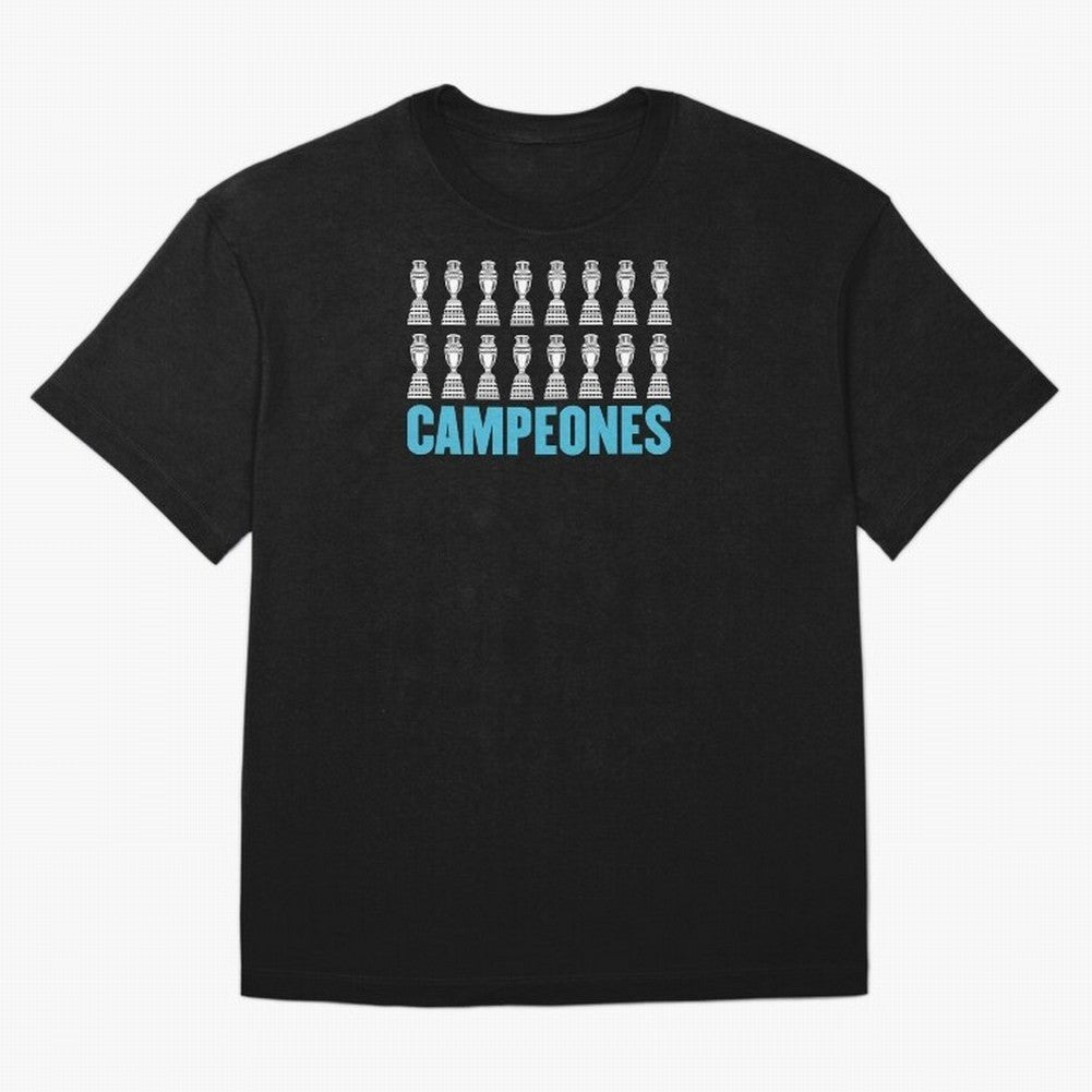 Campeones! Classic T-Shirt Show Passion for the Stars of FIFA World Cup 2026 Highlighting Messi, Germany Energy, Game Day Rituals, Football Legends, Country Pride and the Road to the Final; Perfect for Fans, Collectors, Family Gatherings, Watch
