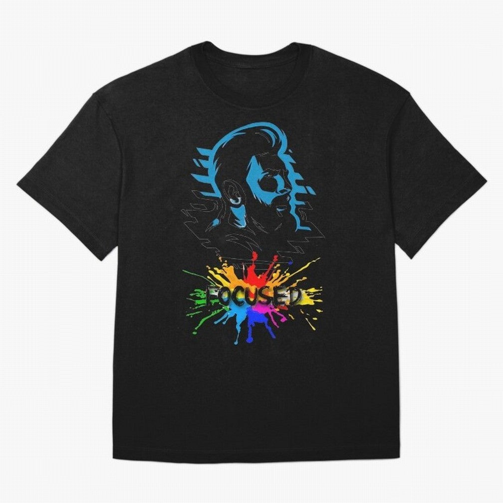 Lionel Messi Focused Classic T-Shirt Spotlight Match Day Hype around FIFA World Cup 2026 USA Canada Mexico, Neymar, Haaland and Cristiano Ronaldo, England, France and Netherlands, Fan Favorite Moments, National Team Passion, Big Match Drama and