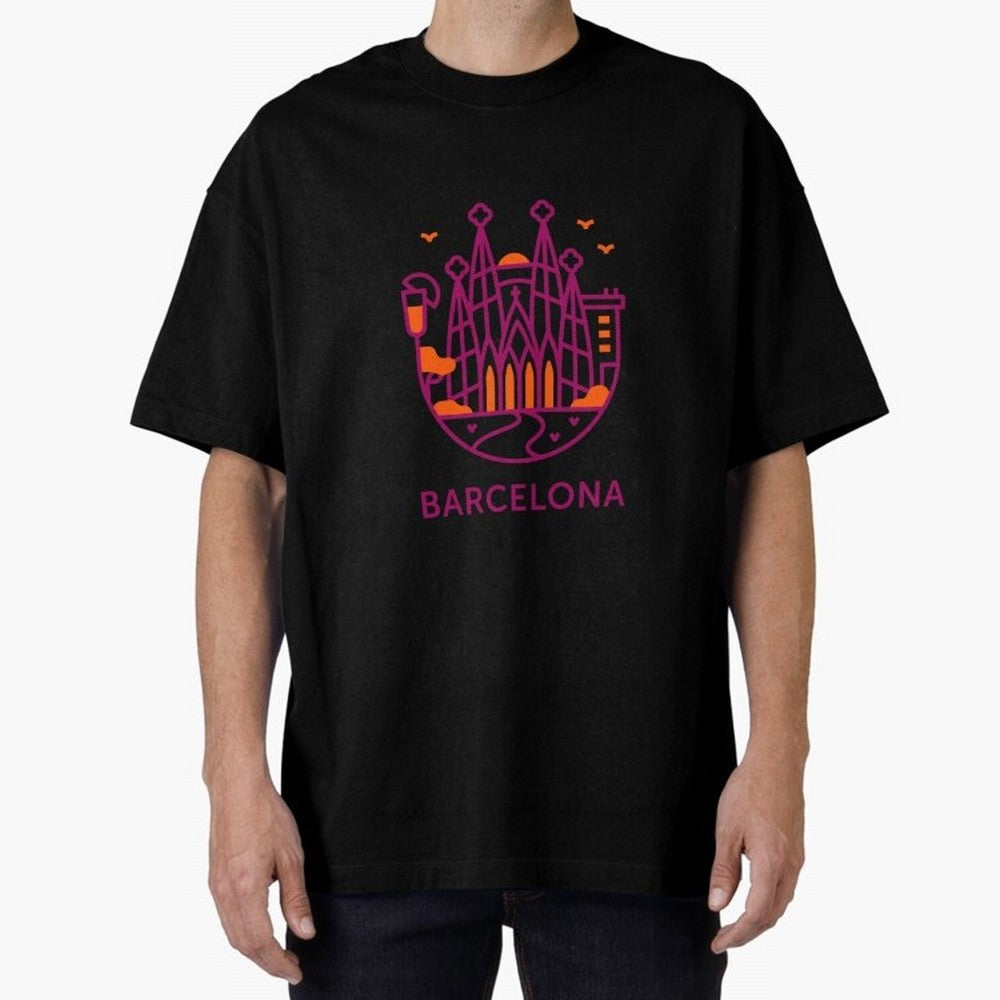 Luggage Barcelona Oversized T-Shirt Back Your Heroes with Match Day Hype around FIFA World Cup 2026, Cristiano Ronaldo, Spain, Football History, Final Match Energy, Crowd Noise and Once in a Lifetime Moments; Perfect for Supporters Who Want Bold
