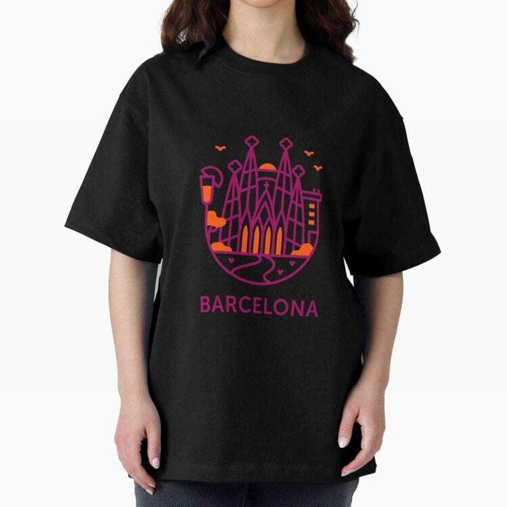Luggage Barcelona Oversized T-Shirt Back Your Heroes with Match Day Hype around FIFA World Cup 2026, Cristiano Ronaldo, Spain, Football History, Final Match Energy, Crowd Noise and Once in a Lifetime Moments; Perfect for Supporters Who Want Bold