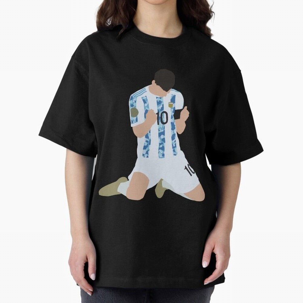 Messi Celebrates Argentina Victory Classic T-Shirt Show Your Tournament Heart for FIFA World Cup 2026 Spirit, Inspired by Netherlands, Cristiano Ronaldo, Haaland and CR7, Tournament Hype, Historic Matchups, Family Viewing Parties and Global Sports
