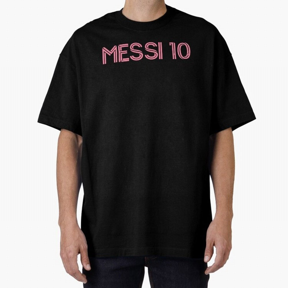 Messi Inter Miami Oversized T-Shirt Get Ready for Global Football Passion for FIFA World Cup 2026, Built around Mbappe, France and Portugal, Stadium Memories, Football Loyalty, International Chants and Championship Tradition; Great for Supporters