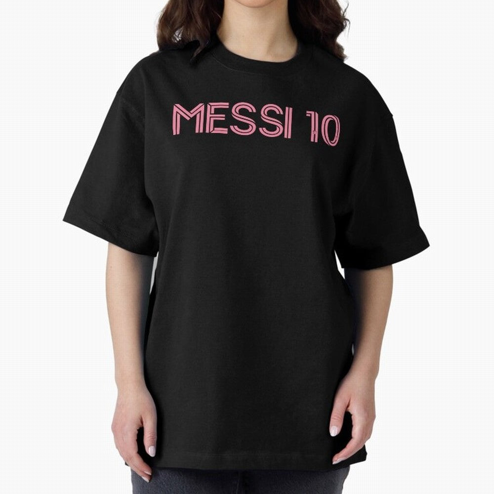 Messi Inter Miami Oversized T-Shirt Get Ready for Global Football Passion for FIFA World Cup 2026, Built around Mbappe, France and Portugal, Stadium Memories, Football Loyalty, International Chants and Championship Tradition; Great for Supporters