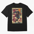Retro 70's Japanese Messi Oversized T-Shirt Honor Champions and Dreams in FIFA World Cup 2026 Spirit, Made for Argentina, France and Brazil, Cristiano Ronaldo, Stadium Chants, National Pride, Trophy Dreams and Unforgettable Football Memories; Made