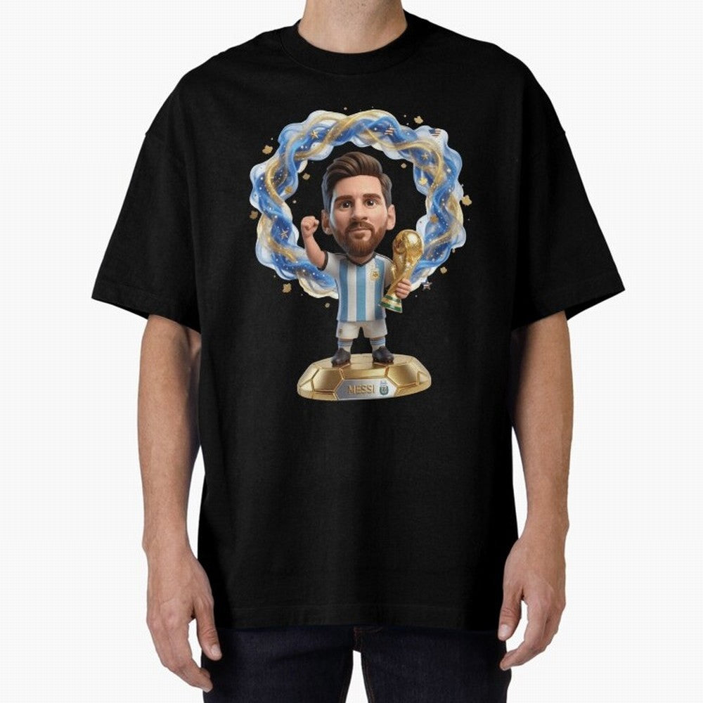 Messi Argentina 2026 - Legend Soccer Chibi 3D Classic T-Shirt Celebrate Unforgettable Nights in FIFA World Cup 2026 for Fans of Neymar and Brazil, Bringing Stadium Chants, National Pride, Trophy Dreams and Unforgettable Football Memories; Great for
