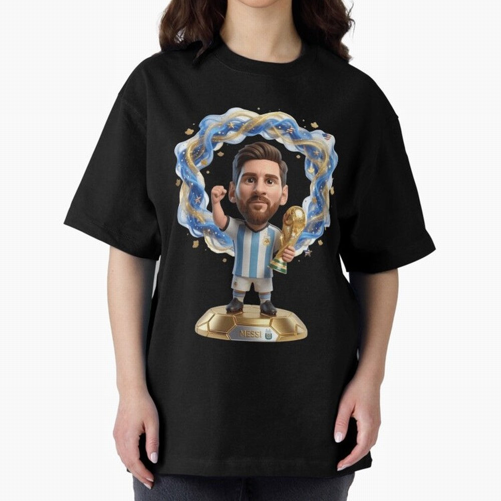 Messi Argentina 2026 - Legend Soccer Chibi 3D Classic T-Shirt Celebrate Unforgettable Nights in FIFA World Cup 2026 for Fans of Neymar and Brazil, Bringing Stadium Chants, National Pride, Trophy Dreams and Unforgettable Football Memories; Great for