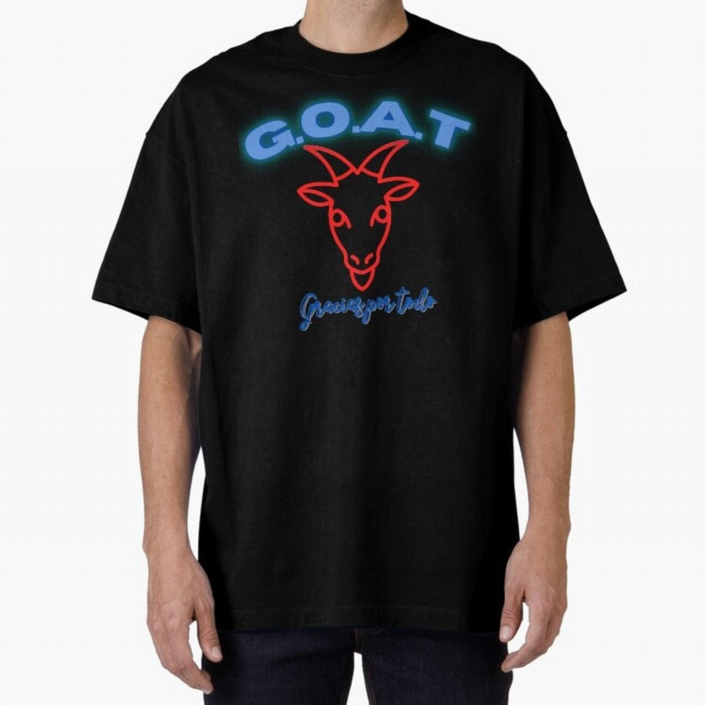 Lionel Messi THANKS GOAT Shirt Oversized T-Shirt Represent the FIFA World Cup 2026 Group Stage Journey through Messi, CR7 and Mbappe Highlights, Germany Pride, Fan Favorite Moments, National Team Passion, Big Match Drama and Soccer History; Great
