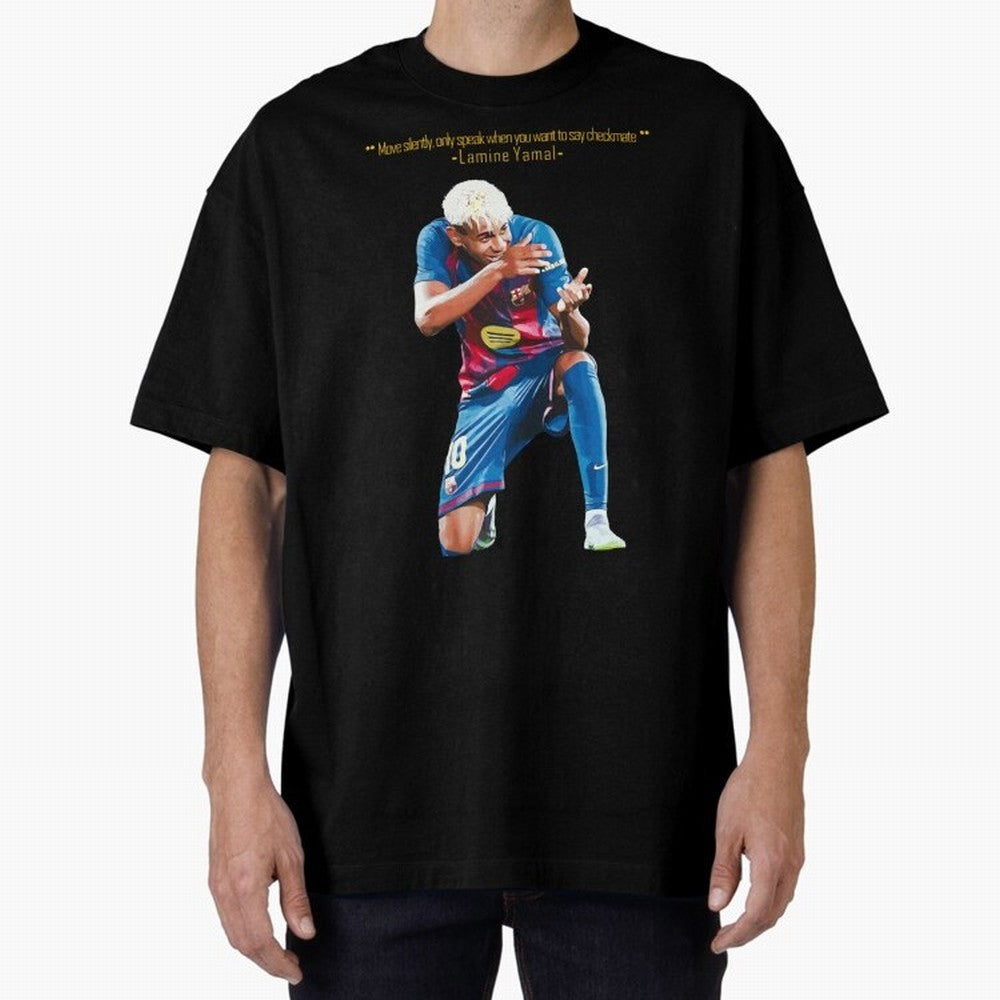 Move Silently Only Speak When You Want To Say Checkmate Lamine Yamal Classic T-Shirt Show Championship Spirit for Global Football Passion for FIFA World Cup 2026 USA Canada Mexico, with CR7 and Messi, England, France and Netherlands, Game Day