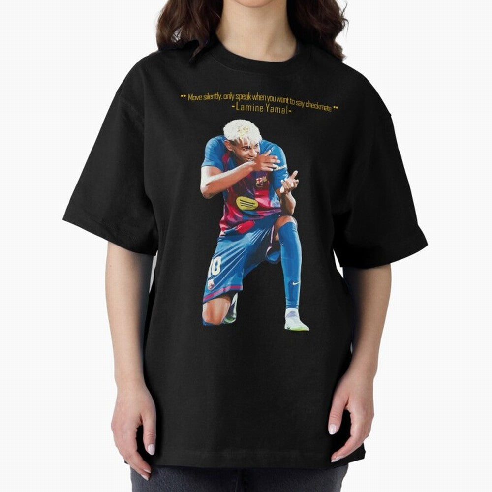 Move Silently Only Speak When You Want To Say Checkmate Lamine Yamal Classic T-Shirt Show Championship Spirit for Global Football Passion for FIFA World Cup 2026 USA Canada Mexico, with CR7 and Messi, England, France and Netherlands, Game Day