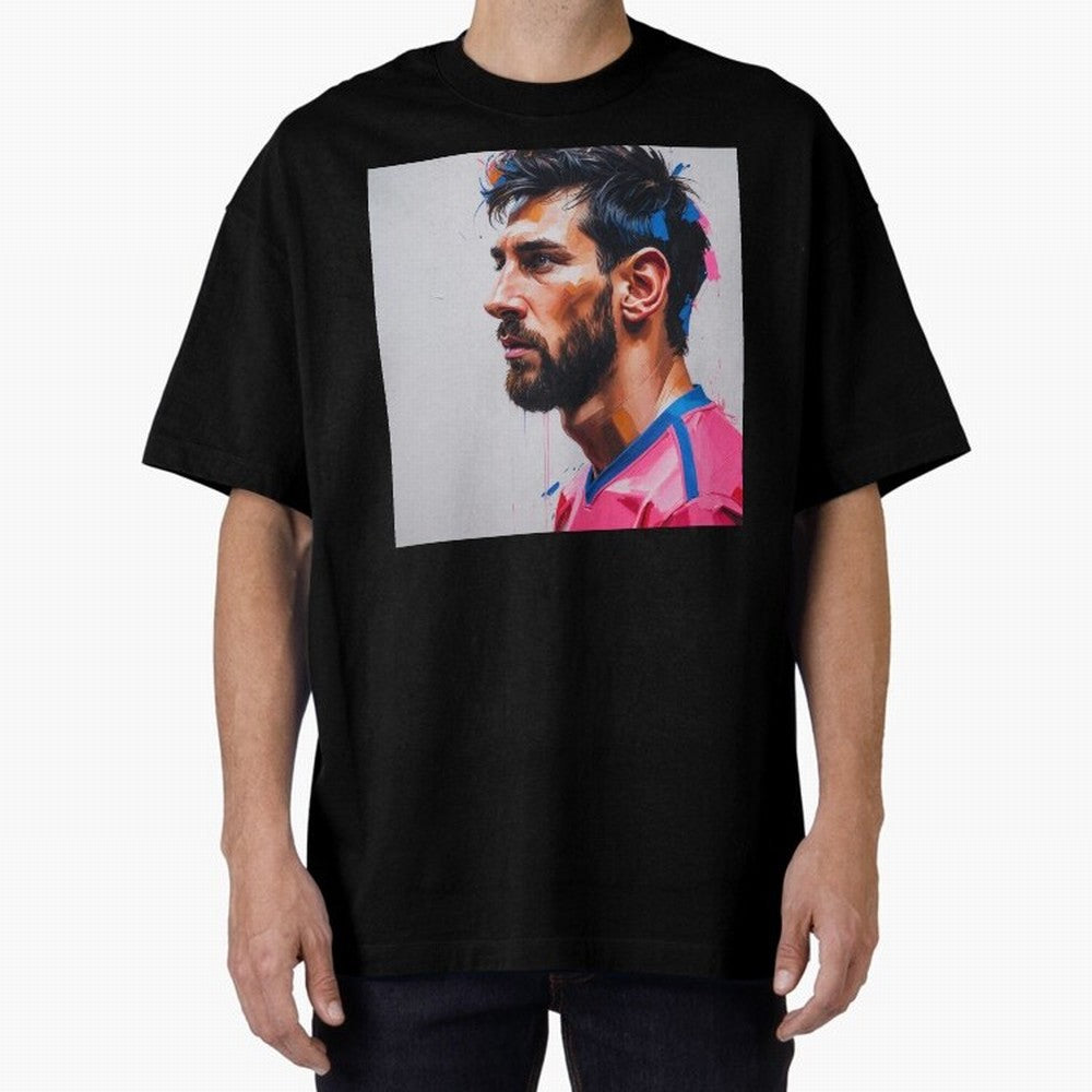 Vibrant Artistic Portrait of Lionel Messi (GOAT) - Digital painting (Version 5) Classic T-Shirt Treasure Match Day Hype around FIFA World Cup 2026, Neymar, England, Football Passion, Legendary Performances, Festival Vibes and Supporter Community;