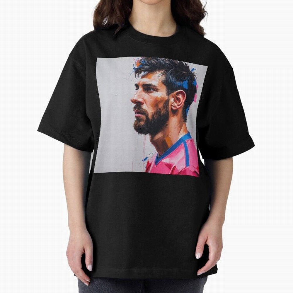 Vibrant Artistic Portrait of Lionel Messi (GOAT) - Digital painting (Version 5) Classic T-Shirt Treasure Match Day Hype around FIFA World Cup 2026, Neymar, England, Football Passion, Legendary Performances, Festival Vibes and Supporter Community;
