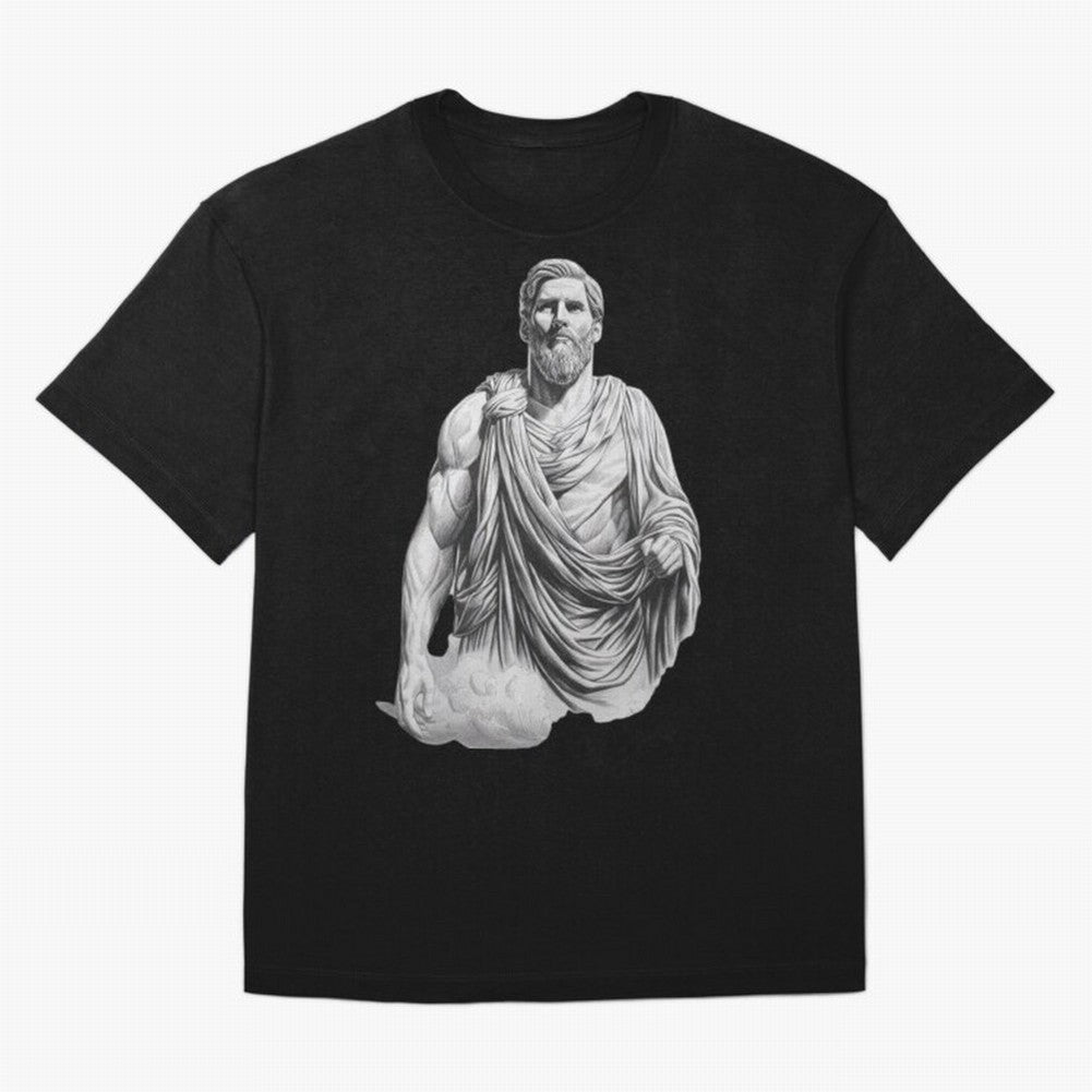 Lionel Messi - Greek God Zeus Classic T-Shirt Bring Bold Fan Energy to Match Day Hype around FIFA World Cup 2026, CR7 and Messi, England and Germany, Football Festival Excitement, Trophy Ambitions, Country Rivalries and Star Player Buzz; Created
