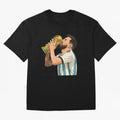Messi Cup Oversized T-Shirt Remember Match Day Hype around FIFA World Cup 2026 Group Stage, Mbappe and Neymar, Netherlands, Stadium Memories, Football Loyalty, International Chants and Championship Tradition; Ideal for Football Dads, Football Moms,