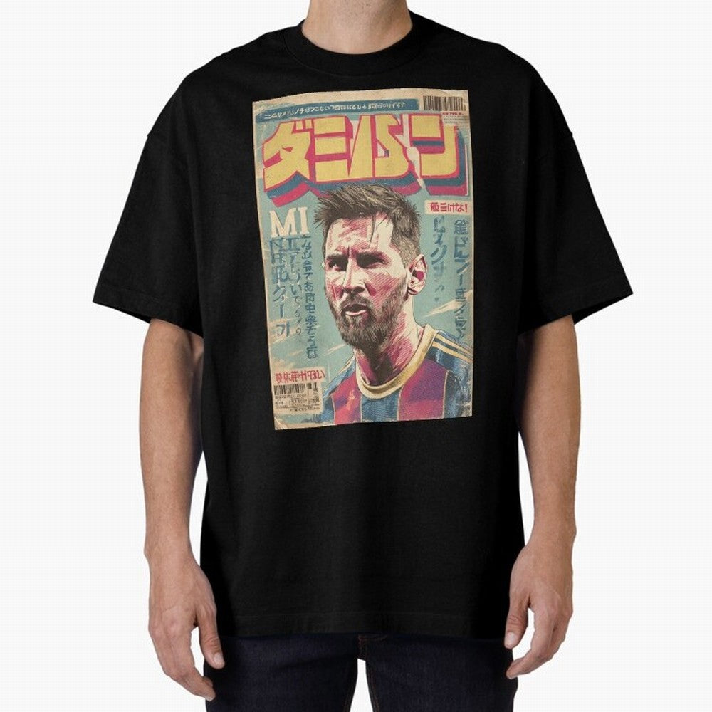 Messi the Goat Japanese Vintage Poster Classic T-Shirt Support Your Favorite Stars during Match Day Hype around FIFA World Cup 2026, Messi, CR7 and Mbappe, Argentina, Fan Favorite Moments, National Team Passion, Big Match Drama and Soccer History;