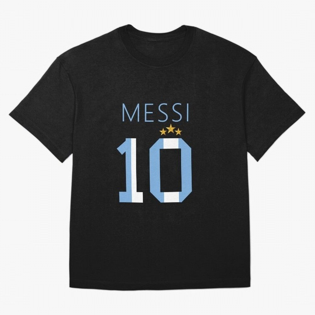 Messi argentina number 10 with 3 stars ver 1 Classic T-Shirt Upgrade FIFA World Cup 2026 Featuring Cristiano Ronaldo, Haaland and CR7, Argentina and Brazil Energy, Global Supporter Spirit, Legendary Goals, National Colors and Tournament