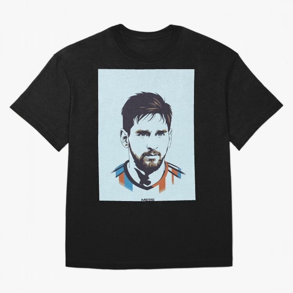 Messi Pop Art Portrait Classic T-Shirt Cheer through Every Moment of Global Football Passion for FIFA World Cup 2026 Group Stage, Built around Messi, Brazil, Portugal and Argentina, Goal Celebration Energy, Supporter Heritage, Football Icons and