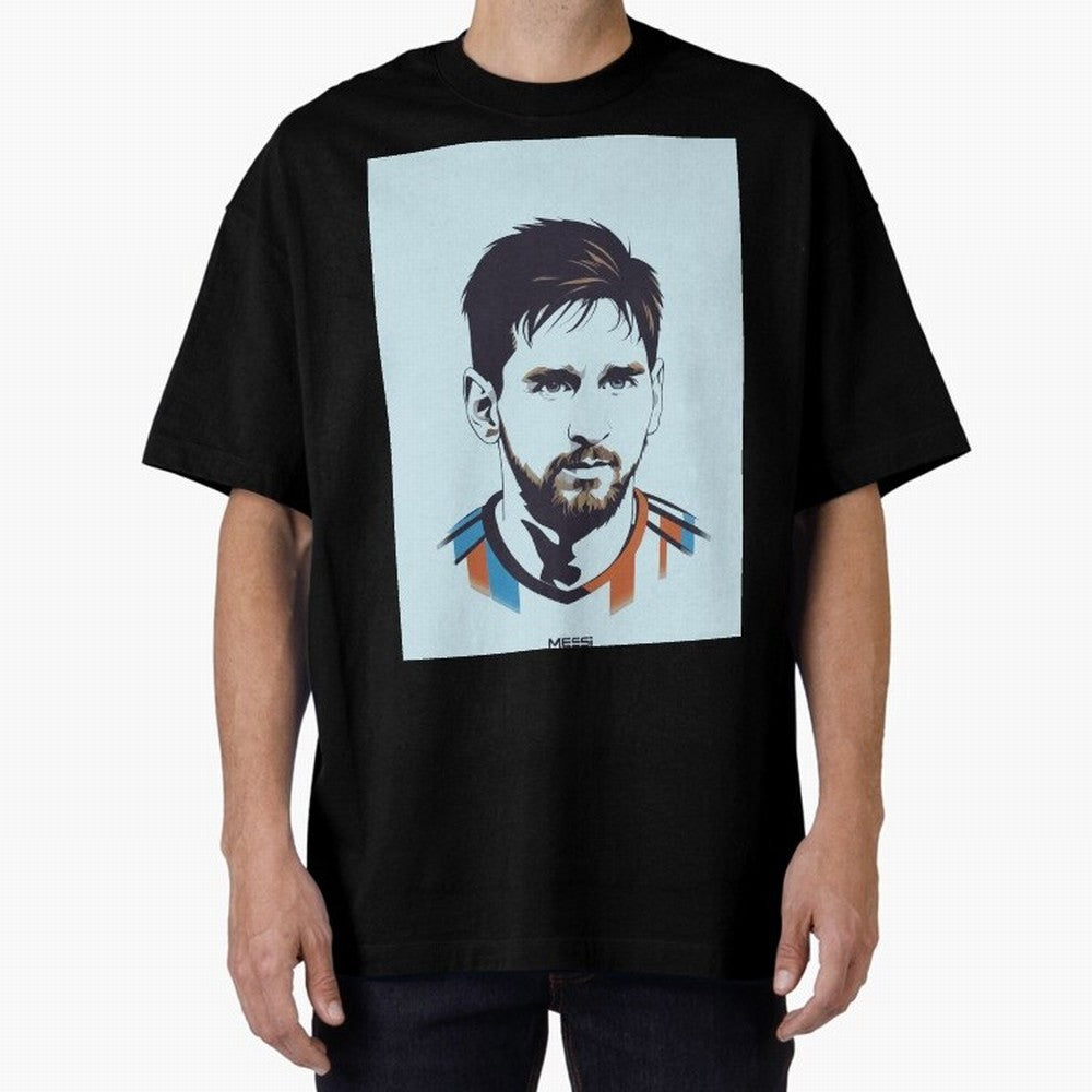 Messi Pop Art Portrait Classic T-Shirt Cheer through Every Moment of Global Football Passion for FIFA World Cup 2026 Group Stage, Built around Messi, Brazil, Portugal and Argentina, Goal Celebration Energy, Supporter Heritage, Football Icons and