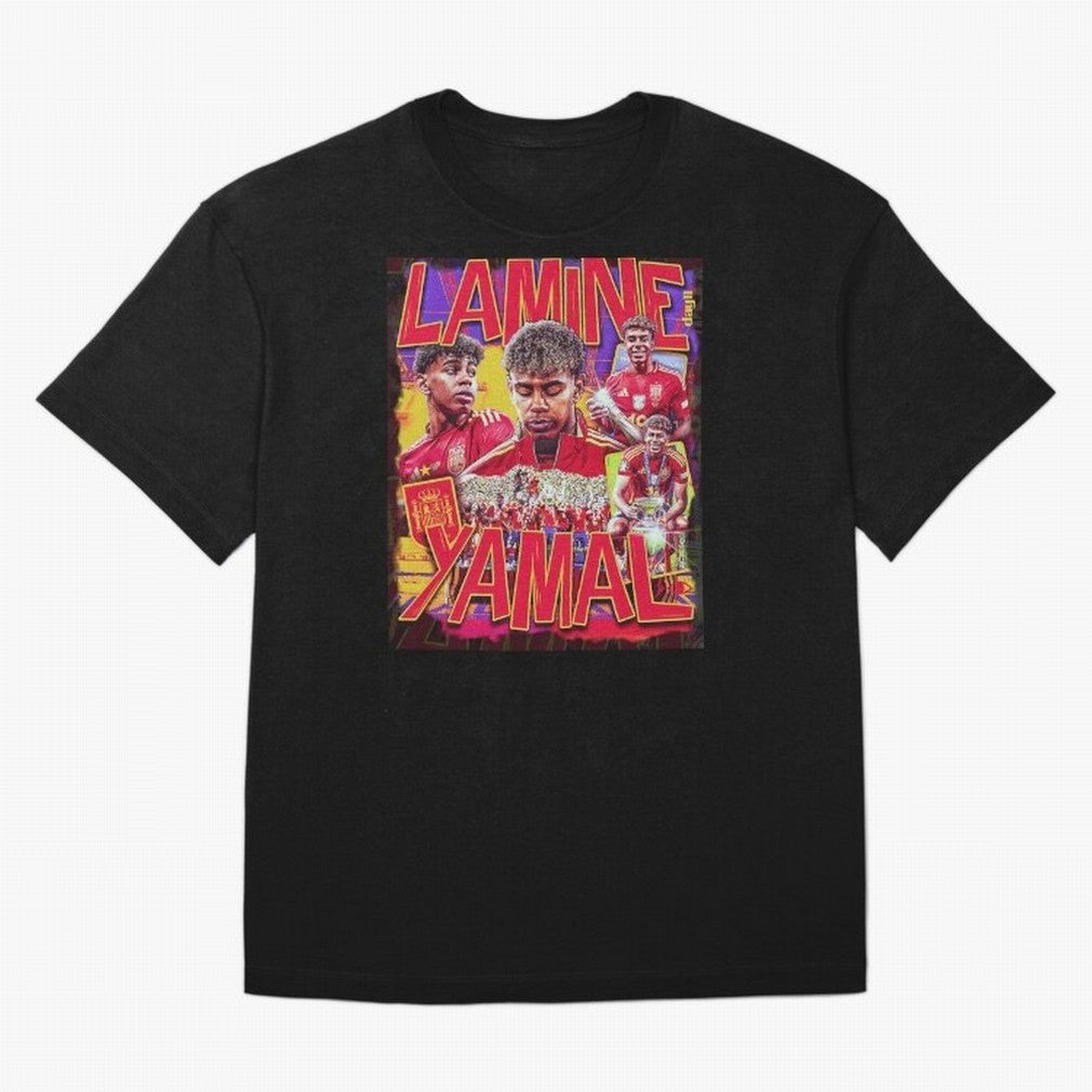 Lamine Yamal Classic T-Shirt Carry the FIFA World Cup 2026 Group Stage Journey through Messi Highlights, Portugal, Spain and Germany Pride, Retro Football Energy, Iconic Rivalries, Trophy Chase Drama and Stadium Atmosphere; Created for Match Day