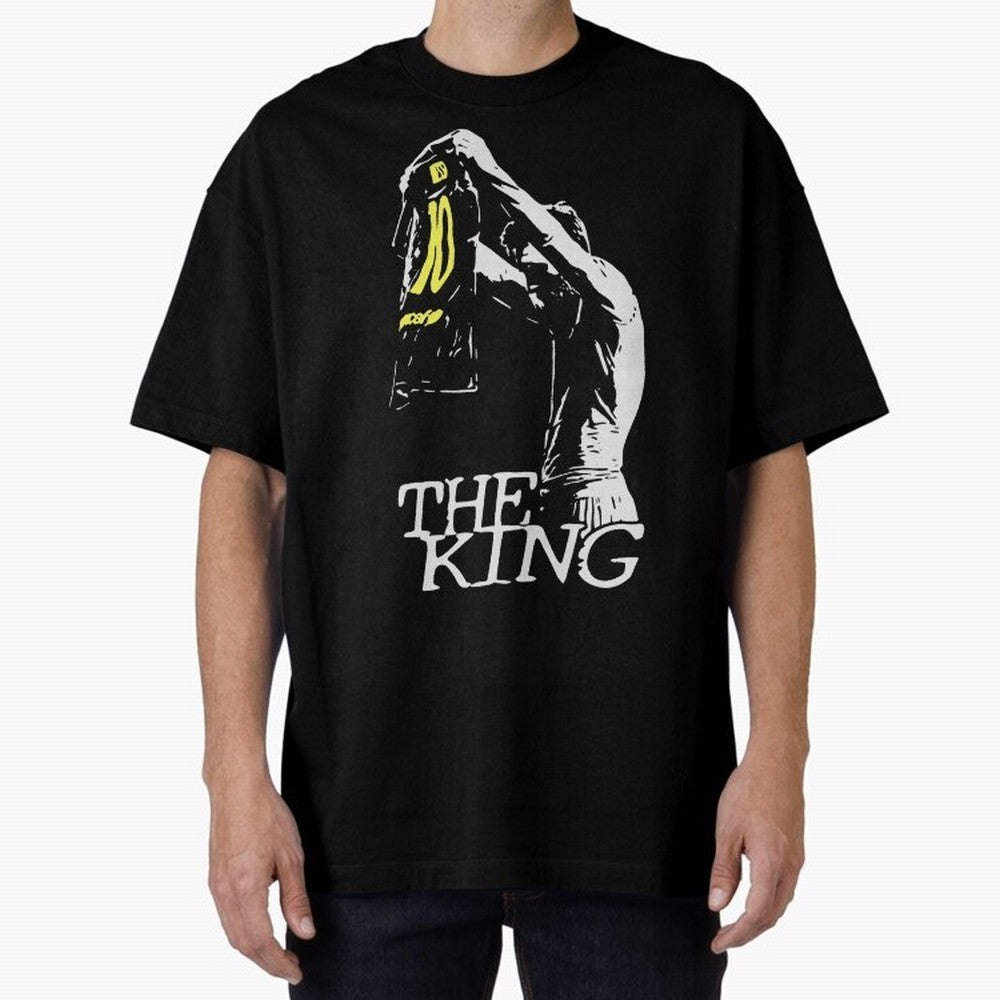 Messi Pop Art Portrait Oversized T-Shirt Remember Match Day Hype around FIFA World Cup 2026 USA Canada Mexico, Neymar, Argentina, Game Day Rituals, Football Legends, Country Pride and the Road to the Final; Built for Supporters Chasing Trophy
