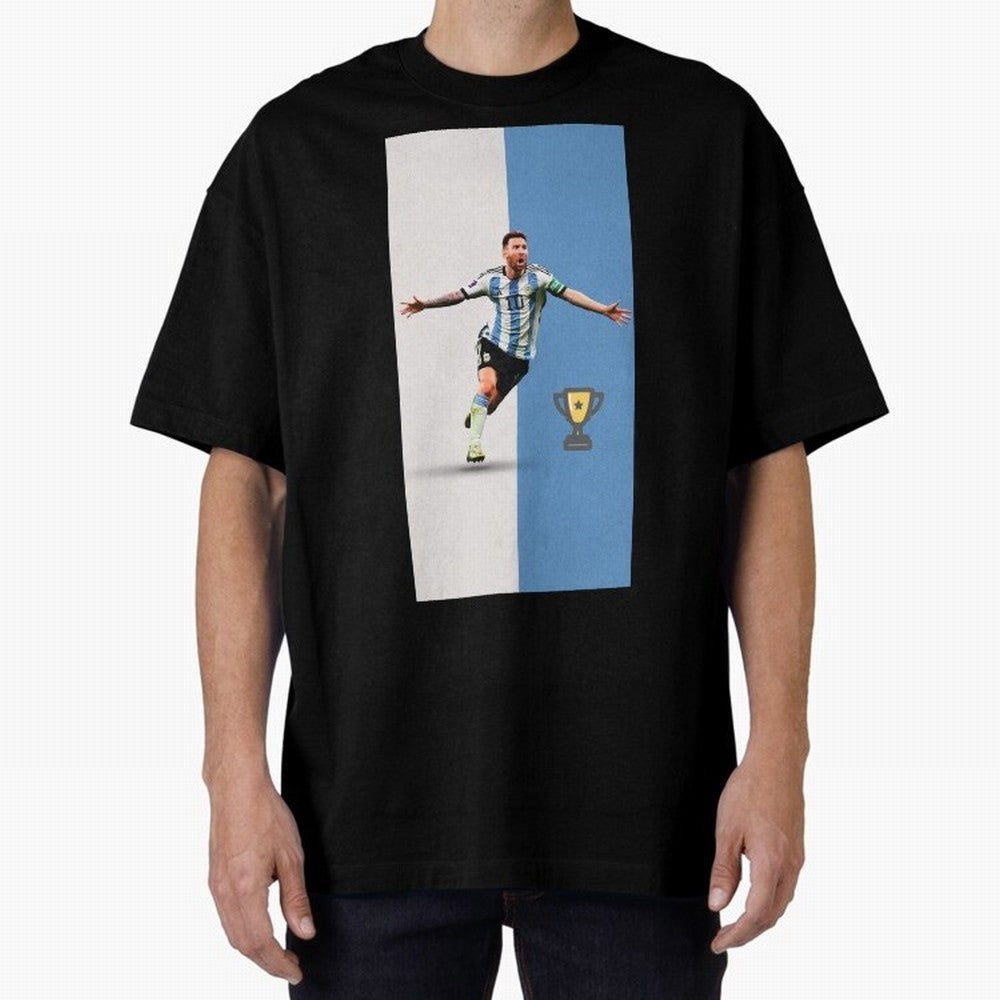 World Cup /Lional Messi/football, soccer Oversized T-Shirt Follow the Road to FIFA World Cup 2026 Featuring Neymar, Germany Energy, Global Supporter Spirit, Legendary Goals, National Colors and Tournament Celebration; Perfect for People Who Love