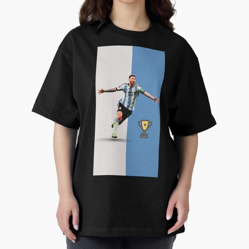 World Cup /Lional Messi/football, soccer Oversized T-Shirt Follow the Road to FIFA World Cup 2026 Featuring Neymar, Germany Energy, Global Supporter Spirit, Legendary Goals, National Colors and Tournament Celebration; Perfect for People Who Love