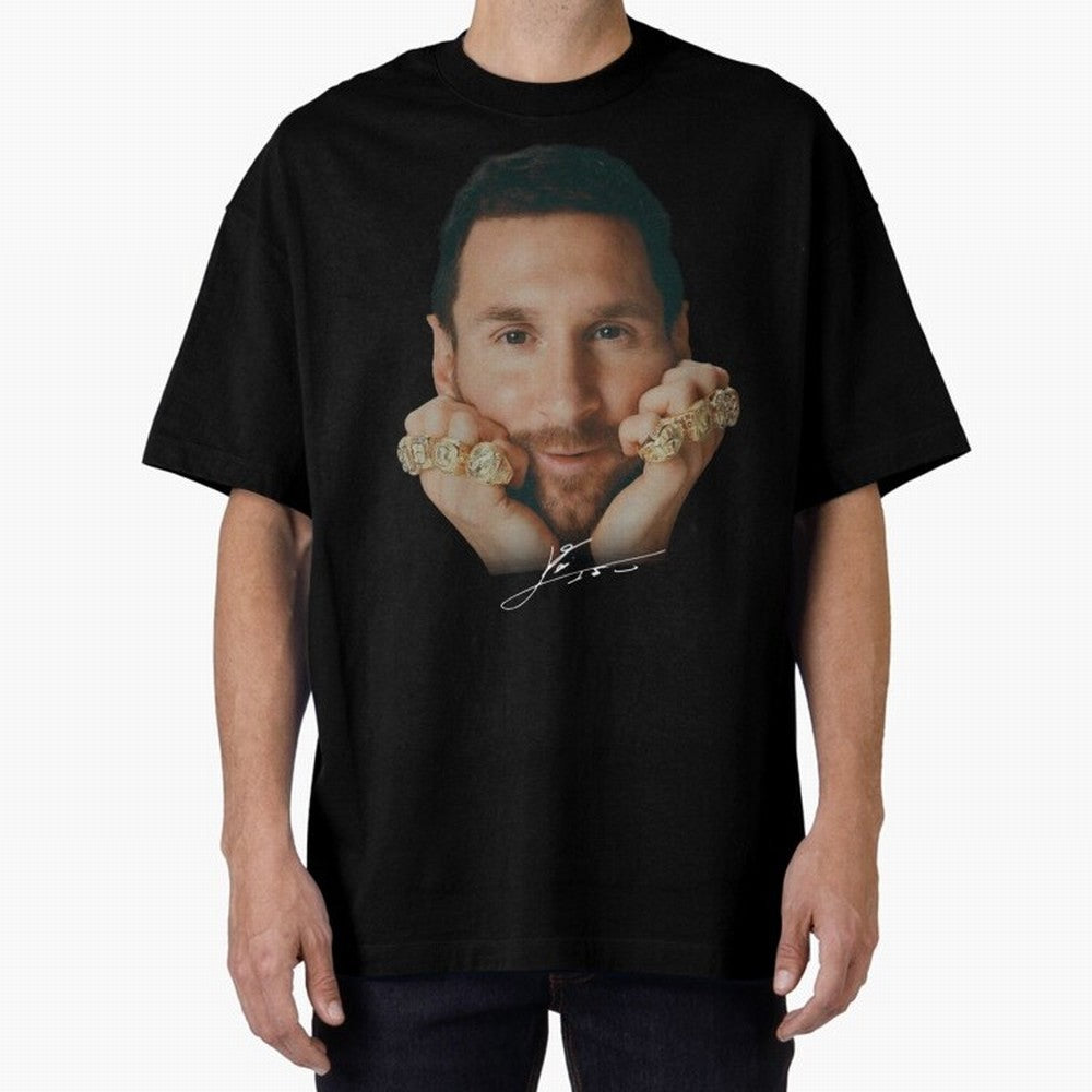 Lionel Messi 8 Ballon d'Or Gold Rings Classic T-Shirt Bring Bold Fan Energy to FIFA World Cup 2026 USA Canada Mexico with Messi and Cristiano Ronaldo, Portugal Energy, Football Passion, Legendary Performances, Festival Vibes and Supporter