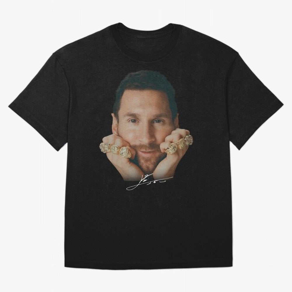Lionel Messi 8 Ballon d'Or Gold Rings Classic T-Shirt Bring Bold Fan Energy to FIFA World Cup 2026 USA Canada Mexico with Messi and Cristiano Ronaldo, Portugal Energy, Football Passion, Legendary Performances, Festival Vibes and Supporter