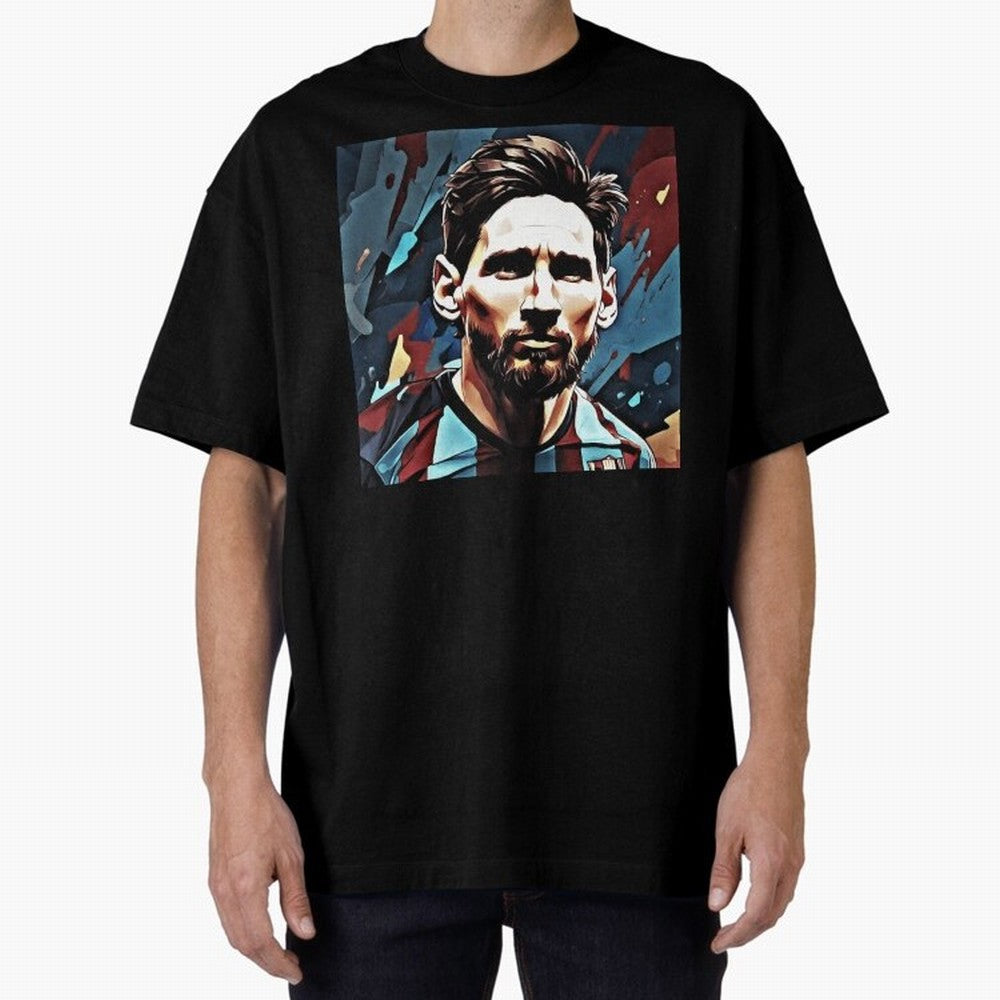Messi The GOAT Oversized T-Shirt Celebrate Classic Football Spirit in Match Day Hype around FIFA World Cup 2026, Messi and Cristiano Ronaldo, Argentina and Brazil, Football History, Final Match Energy, Crowd Noise and Once in a Lifetime Moments;