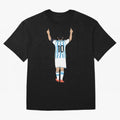 Messi Pop Art Portrait Classic T-Shirt Celebrate the Magic of FIFA World Cup 2026 Spirit, Capturing Brazil, Mbappe, Championship Spirit, Famous Goals, Roaring Crowds and International Football Unity; Ideal for Passionate Fans Who Love Underdog