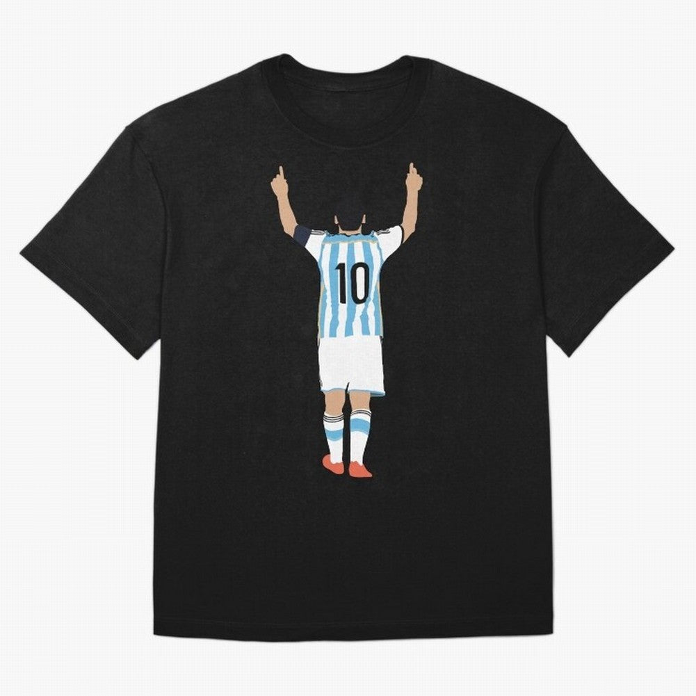Messi Pop Art Portrait Classic T-Shirt Celebrate the Magic of FIFA World Cup 2026 Spirit, Capturing Brazil, Mbappe, Championship Spirit, Famous Goals, Roaring Crowds and International Football Unity; Ideal for Passionate Fans Who Love Underdog
