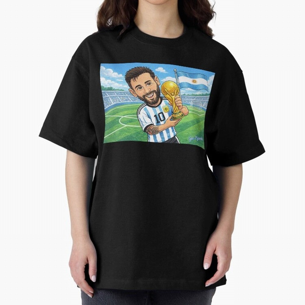 Lionel Messi Argentina World Cup 2022 Classic T-Shirt Make Memories around FIFA World Cup 2026 USA Canada Mexico Centered on Haaland and Mbappe, England Energy, Football Festival Excitement, Trophy Ambitions, Country Rivalries and Star Player Buzz;