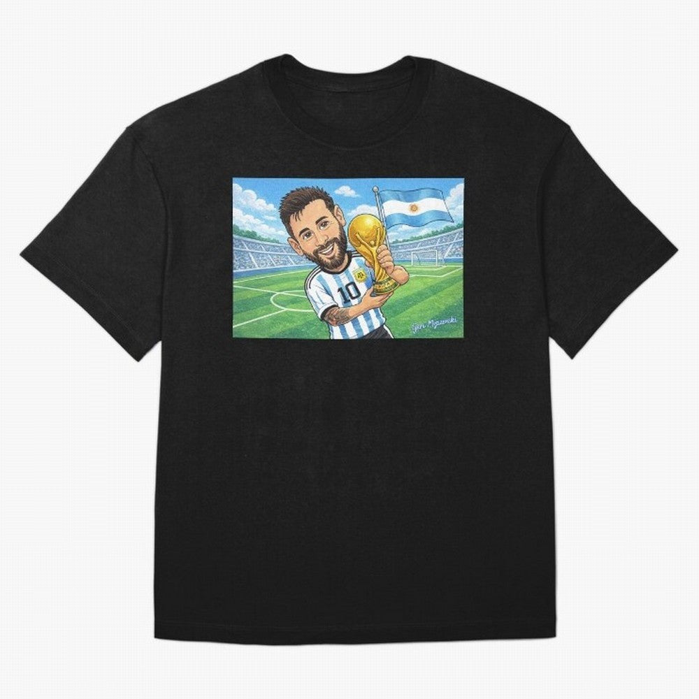 Lionel Messi Argentina World Cup 2022 Classic T-Shirt Make Memories around FIFA World Cup 2026 USA Canada Mexico Centered on Haaland and Mbappe, England Energy, Football Festival Excitement, Trophy Ambitions, Country Rivalries and Star Player Buzz;