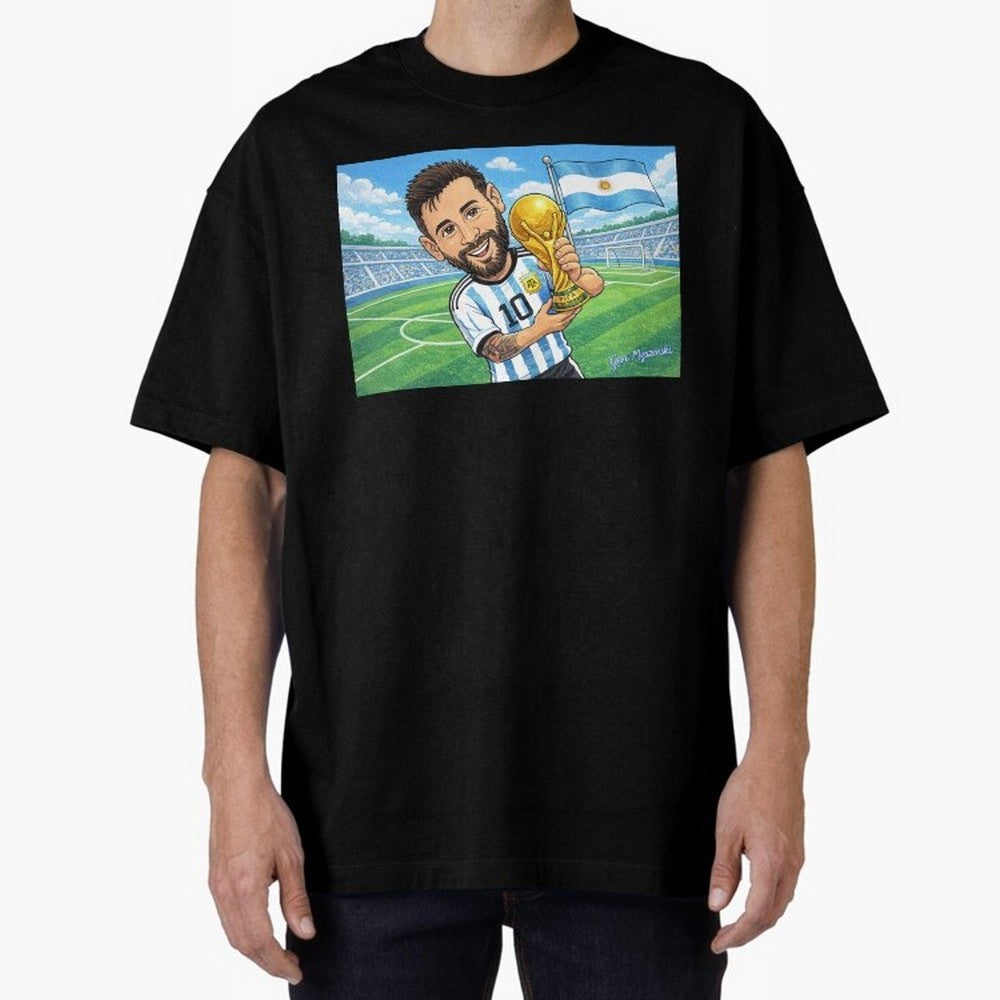 Lionel Messi Argentina World Cup 2022 Classic T-Shirt Make Memories around FIFA World Cup 2026 USA Canada Mexico Centered on Haaland and Mbappe, England Energy, Football Festival Excitement, Trophy Ambitions, Country Rivalries and Star Player Buzz;