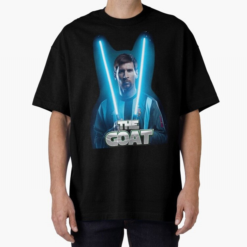 Messi Pop Art Portrait Oversized T-Shirt Relive FIFA World Cup 2026 Group Stage Spirit, Inspired by England and Germany, Mbappe, Stadium Chants, National Pride, Trophy Dreams and Unforgettable Football Memories; Created for Match Day Parties,