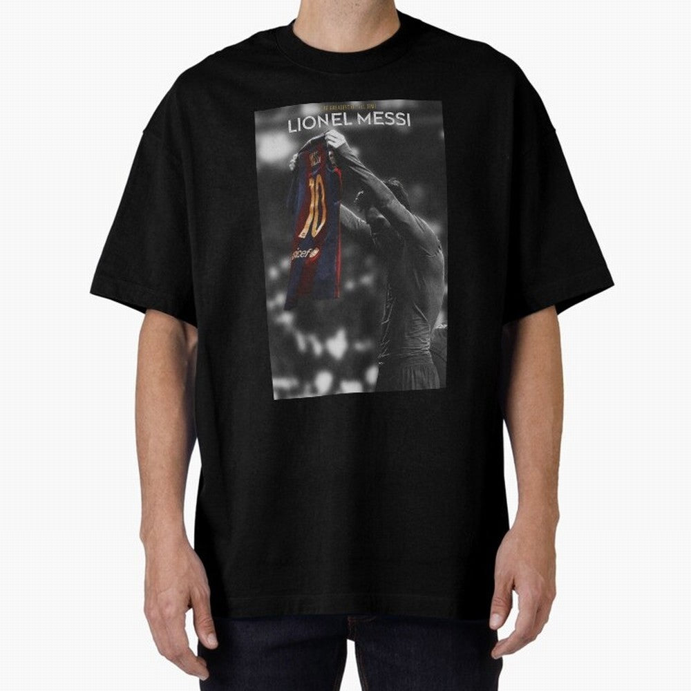 Lionel Messi GOAT Boxy T-Shirt Follow Every Goal of FIFA World Cup 2026 USA Canada Mexico Spirit, Capturing England, Mbappe and Neymar, Championship Spirit, Famous Goals, Roaring Crowds and International Football Unity; Made for Collectors Who